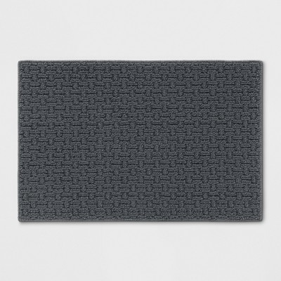 2'x3' Solid Utility Accent Rug Mid Gray - Made By Design™