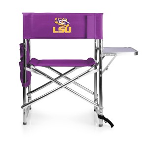 NCAA LSU Tigers Portable Camp Chair with Side Table - 1 of 4