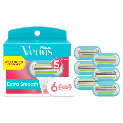 Venus Extra Smooth Women's Razor Blade Refills - 6ct : Target
