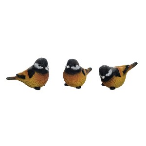 Transpac Large Resin Bright Yellow Bird Set of 3 Spring Home Decorations - 1 of 1