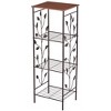 Collections Etc Climbing Leaf Design 4-Tier Metal Accent Shelf 15.25 X 12.5 X 42.5 - 3 of 3