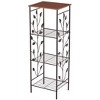 Collections Etc Climbing Leaf Design 4-Tier Metal Accent Shelf 15.25 X 12.5 X 42.5 - image 3 of 3