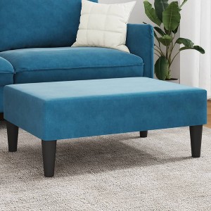 vidaXL Footstool Dark Gray 23.6 in.x19.7 in.x16.1 in. Microfiber Fabric - 1 of 4