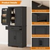 71.7" Tall Kitchen Pantry Cabinet, Freestanding Cupboard Storage Cabinet with Drawers & Adjustable Shelves, Coffee Bar Cabinet for Living Room - 3 of 4