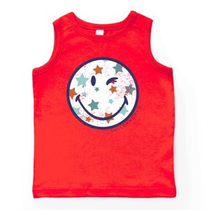 The Juniper Shop SmileyWorld Patriotic Star Wink Youth Tank Top - 1 of 4