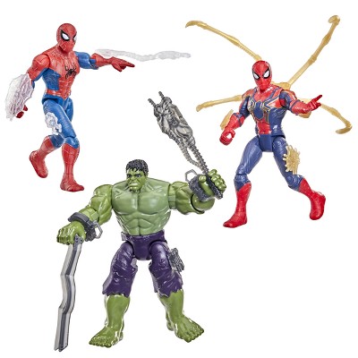Детские фигурки Spider-Man Marvel Spider-Man: Brand New Day ActionVerse Spider-Man, Hulk, and Iron Spider — фото 3