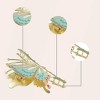 Unique Bargains Women's Butterfly Metal Hair Claw Clip Gold Tone 2 Pcs - 4 of 4