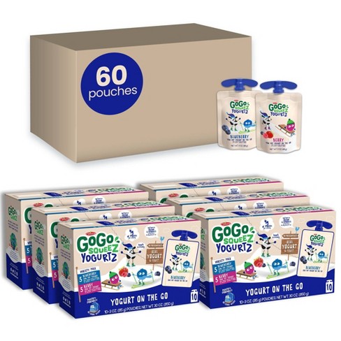 GoGo squeeZ Kids' YogurtZ, Variety Blueberry/Berry - 6ct - image 1 of 4