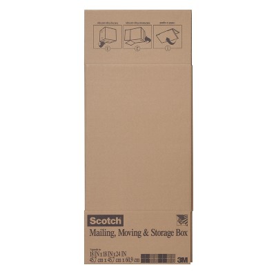 Scotch 18" x 18" x 24" Large Moving Box