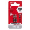 Milwaukee 48-32-4414 SHOCKWAVE Impact Torx T20 Insert Bits - 2 Pack - 2 of 3