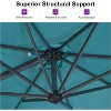 PURPLE LEAF 10 Feet Patio Umbrella Outdoor Cantilever Square Umbrella Aluminum Offset Umbrella with 360-degree Rotation for Garden Deck Pool Patio - 4 of 4