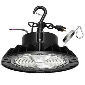 UFO Led High Bay Light, High Bay Led Shop Light 5000K Daylight, 150W, 25000 Lm, Dimmable 1-10V, Ip65 Waterproof, for Warehouse Factory Barn - 1 of 4