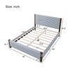 NicBex Mid-Century Queen Size Upholstered Platform Bed with Tufted Headboard for Adults/Boys/Girls,Gray - 3 of 4