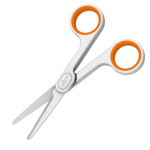 Slice 10544 Ceramic Scissors - Rounded Tips | Never Rusts, Finger Friendly,  Food Grade, BPA, Micro Ceramic Safetey Blades