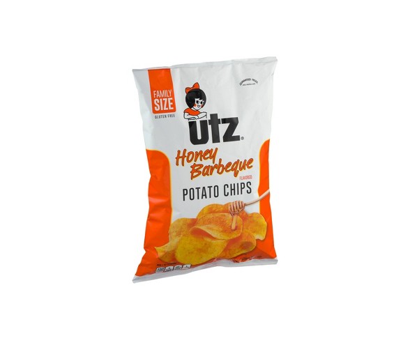 Utz Honey Barbeque Flavored Potato Chips - 9.5oz