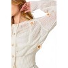 Women's Flower Detail Cardigan Sweater - mystree - 3 of 3