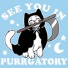Men's Lost Gods Halloween See You In Purrgatory T-Shirt - 2 of 4