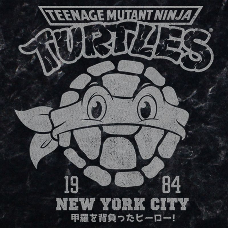 Men's Teenage Mutant Ninja Turtles New York City 1984 Logo Face T-Shirt, 2 of 5