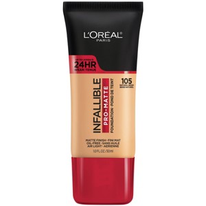 L'Oreal Paris Infallible Pro-Matte Foundation Normal/Oily Skin - 1 fl oz - 1 of 4