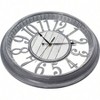 Large Wall Clock 16 Inch Gray Noiseless Quartz Rustic Farmhouse Shabby Chic Vintage Kitchen Living Room Bedroom Decorative Clock - 3 of 4