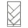 INFURNIC Decorative Bookshelf Bookcase Etagere 3 Tier V Shaped Storage Laminate Slim Metal Frame Modern Design, Gray, 32"*12"*60.25" - 2 of 4