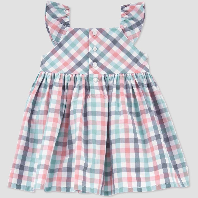 Carter&#39;s Just One You&#174; Baby Girls&#39; Plaid Dress - Pink/Blue, 4 of 9