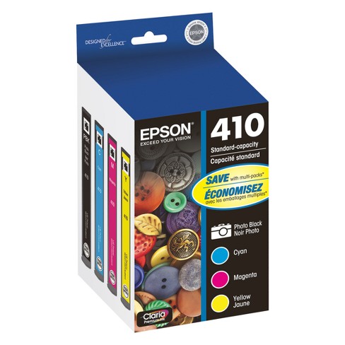 genopfyldning emulering afstand Epson 410 4pk Combo Ink Cartridges - Black/cyan/magenta/ Yellow  (t410520-cp) : Target