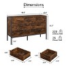 NicBex Wood Dresser with 7 Drawers,Chest of Drawers with Steel Frame for Kids Room,Living Room,Bedroom,Entry and Hallway - 3 of 4