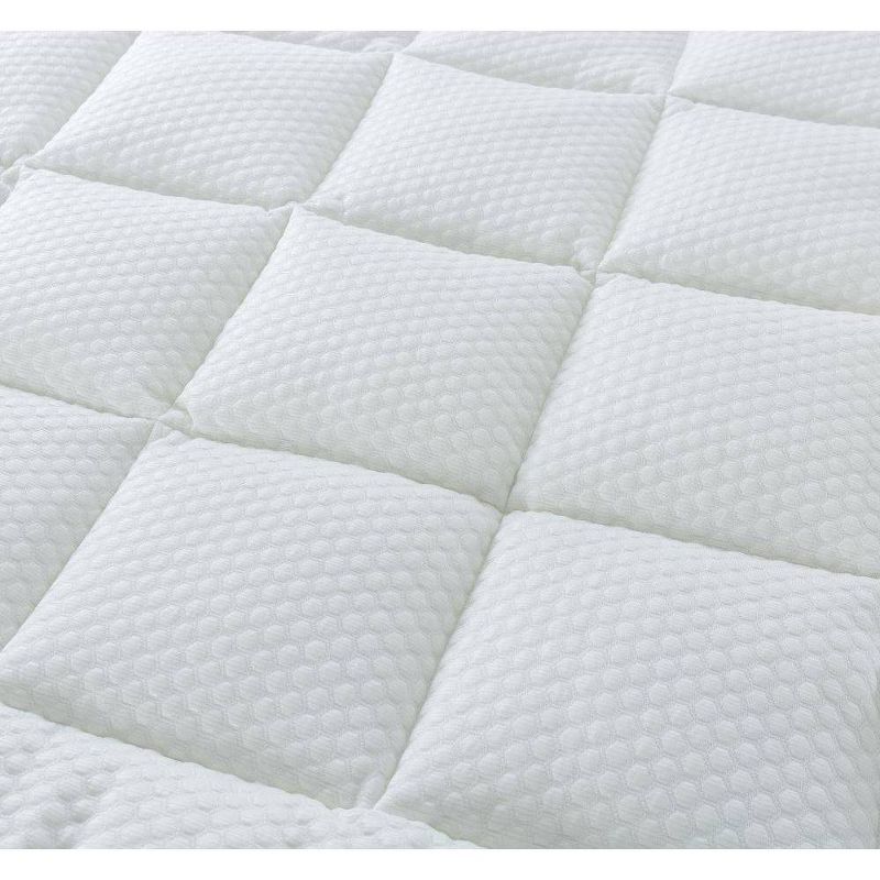 Queen Cool Knit Mattress Topper White - St. James Home, 4 of 5