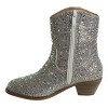 Badgley Mischka Girls Dressy Western Cowboy Boots with Rhinestones Jeweled ( Little Kids -Big Kids) - 3 of 4