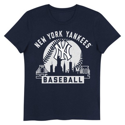 MLB New York Yankees Girls' Crew Neck T-Shirt