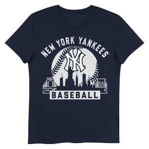 MLB New York Yankees Girls' Crew Neck T-Shirt - 1 of 1