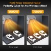 Etust 7500W Electric Garage Heater, Wall or Ceiling Mount Space Heater, Industrial-Grade Steel Design for Garages & Workshops - 2 of 4