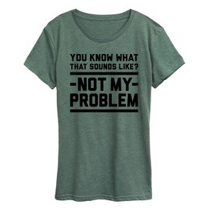 Women's - Instant Message - You Know What That Sounds Like Short Sleeve Graphic T-Shirt - 1 of 4