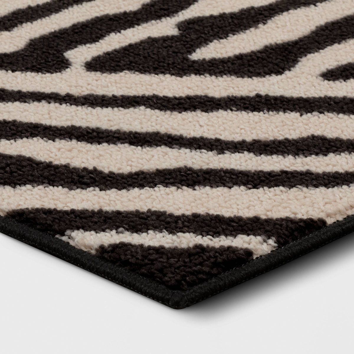 Abstract Lines Rug Black/Tan - Threshold™ - thumbnail 3