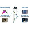 5 Star Super Deals Hummingbird Solar Wind Chime LED RGB Color Changing Hanging Lights - Outdoor Solar Garden Decorative Lights for Walkway Pathway - 2 of 4