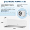 Coucheta 12000 BTU Mini Split Air Conditioner and Heater, 19 SEER2 115V, Cools/Heats up to 750 Sq.Ft, Energy Efficient Inverter Heat Pump, Low Noise - 3 of 4