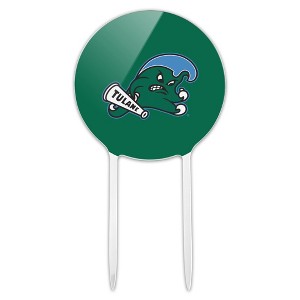 Tulane University Primary Logo Acrylic Cake Topper Party Decoration for Wedding Anniversary Birthday Graduation - 1 of 4