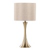 LumiSource (Set of 2) Lenuxe 24" Contemporary Metal Table Lamps Gold Metal with Golden Metallic Linen Shade from Grandview Gallery - image 2 of 4