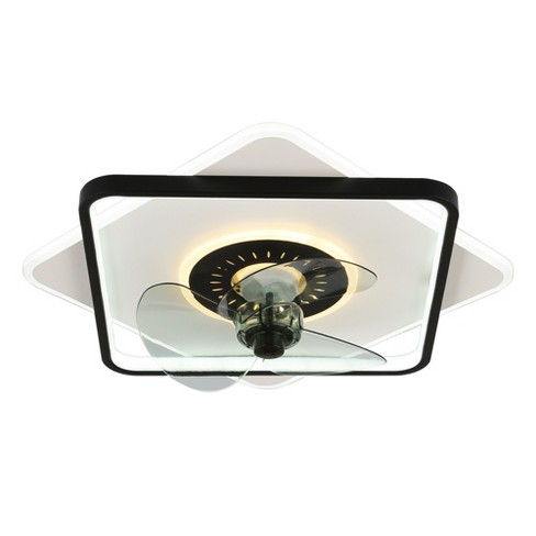 Bella Depot 20" Modern Low Profile Ceiling Fan with Dimmable Light, 6-Speed Reversible with Remote Control - image 1 of 4