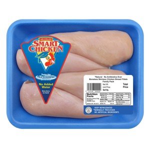 Smart Chicken Boneless & Skinless Chicken Breast Family Pack - 1.25-3.125 lbs - price per lb - 1 of 4