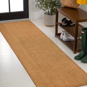 JONATHAN Y Peater Classic Casual Commerical Natural Coir Doormat - 1 of 4