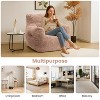 Hooseng Bean Bag Chair, Bean Bag Sofa Chair with Armrests, Fluffy and Lazy Sofa with backrest, Comfy Cozy BeanBag Chairs - 4 of 4