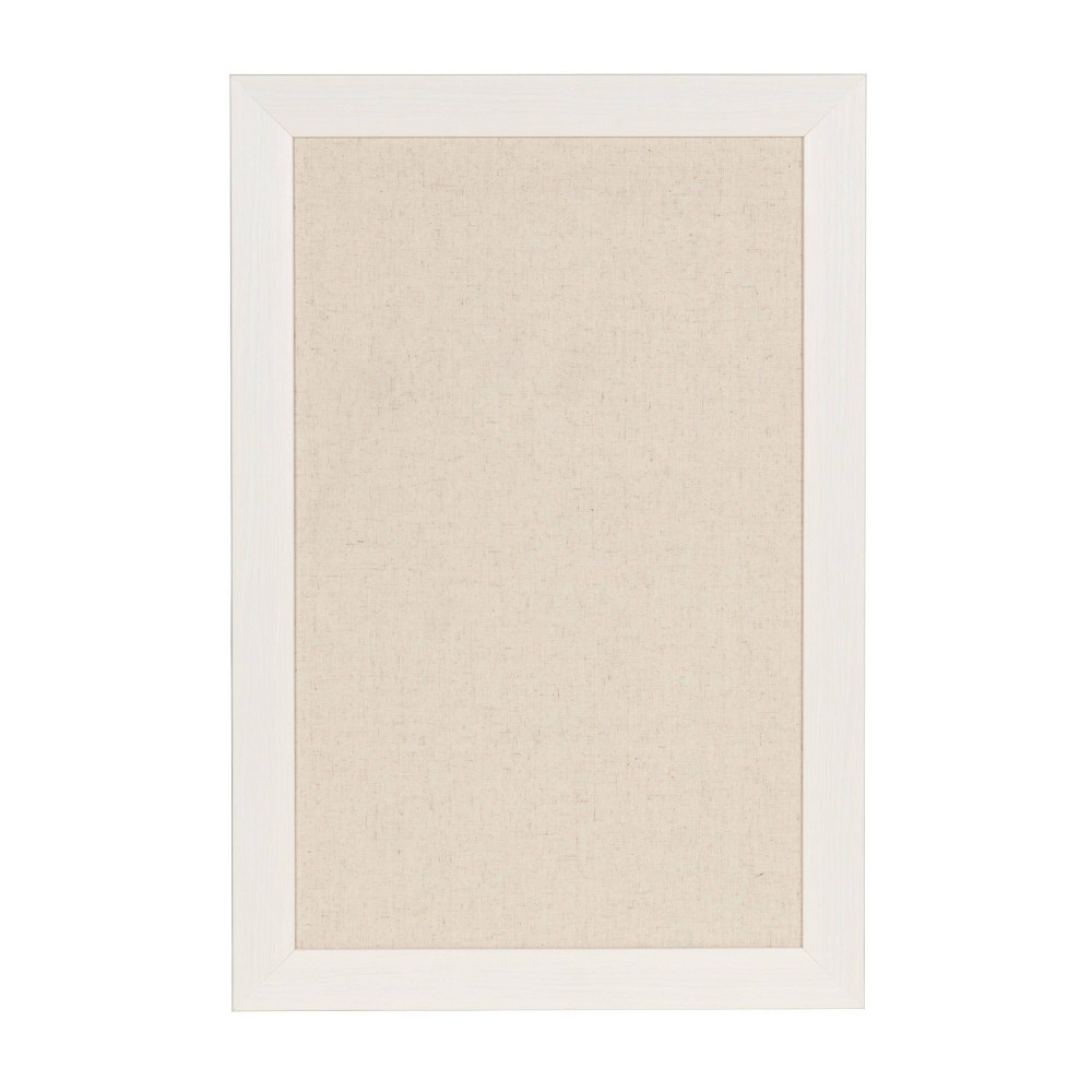 15" x 24" Beatrice Pinboard Walnut Brown - DesignOvation: Wall Mount Memo Board, Includes Mounting Hardware
