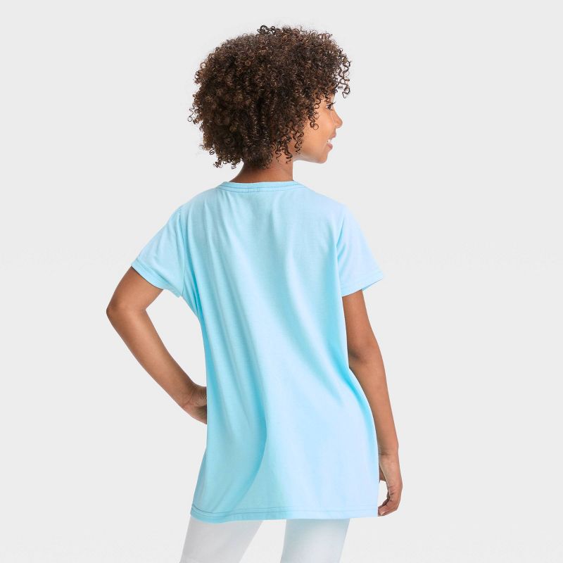 Girls&#39; Sonic the Hedgehog Short Sleeve Graphic T-Shirt - Light Aqua Blue, 3 of 4