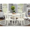 Victorian Dining Set 5Pc Round Table & Chairs - Vintage Style Kitchen Table Set - 2 of 4