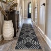 World Rug Gallery Abstract Geometric Shag Rug – Anthracite Dark Gray – Medium Pile Rug – Kid & Pet Friendly - 2 of 4