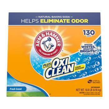 Arm & Hammer Plus OxiClean Powder Laundry Detergent - Fresh Scent - 160oz