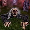 Joyfy Halloween Zombie Groundbreaker Props, Scary Zombies Halloween Decoration Lawn Yard Garden Patio Outdoor Decor with Glowing Eyes and Sound - 2 of 4