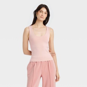 Women's Slim Fit Seamless Tank Top - A New Day™ - 1 of 3